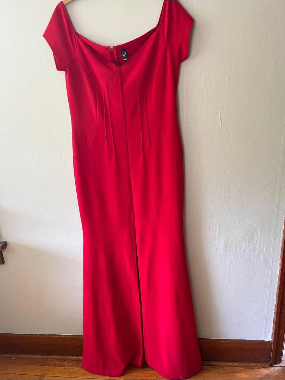 Windsor Red Off-Shoulder Fitted Formal Dress, Jessica Rabbit